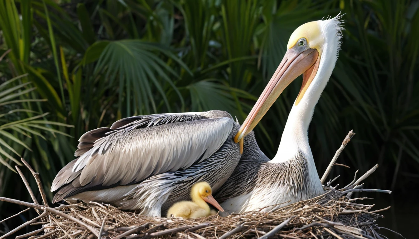 پلیکان‌ها: پرندگان باشکوه و مهربان طبیعت