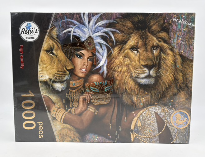 پازل رونیز 1000 قطعه طرح شیر و ملکه (غرور) طلاکوب
