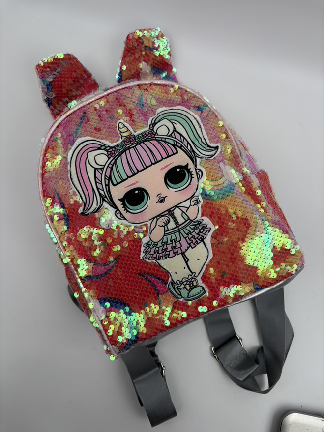 کوله پولکی خرگوش طرح ال ا ال قرمز 3206