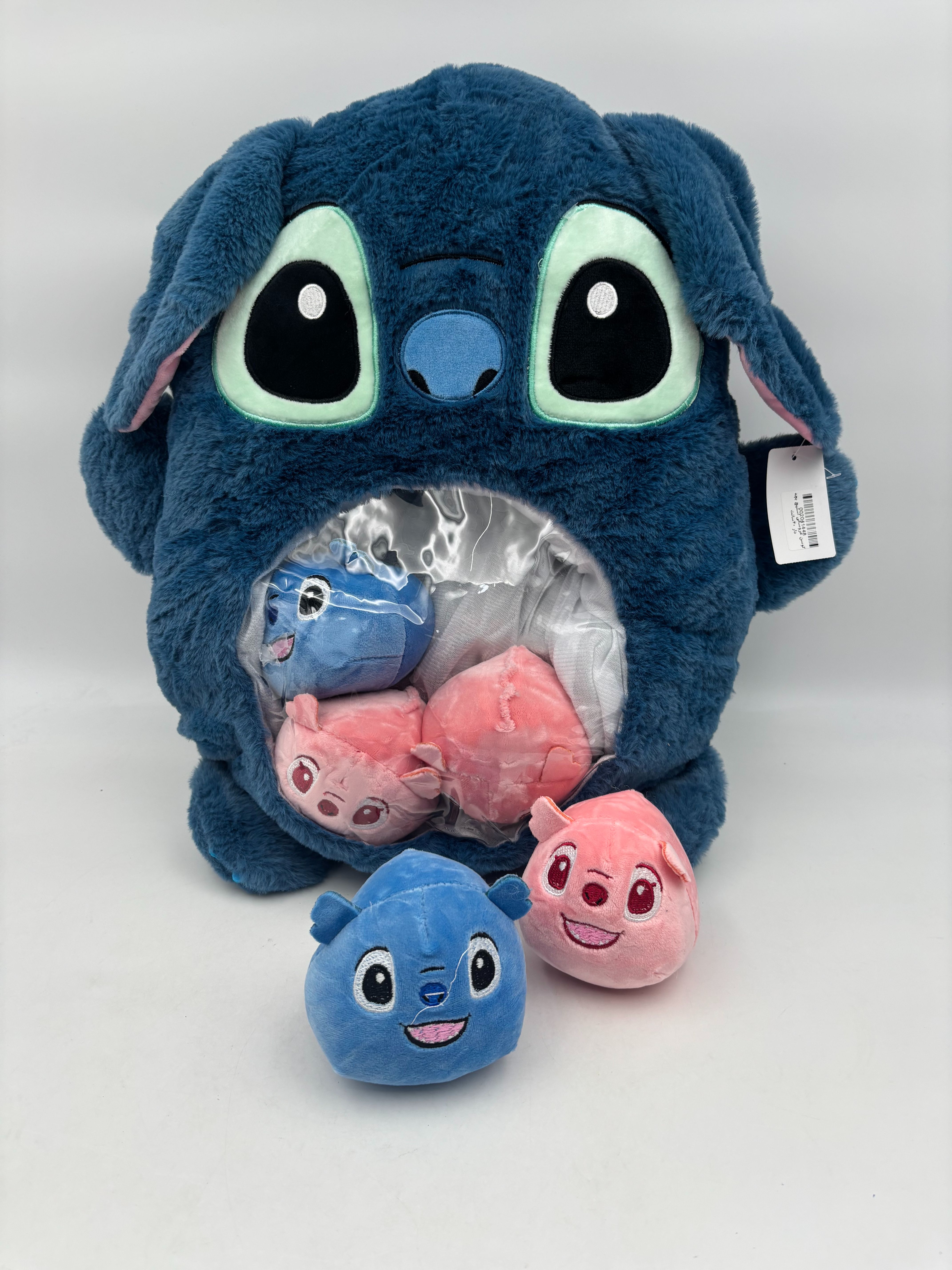 کوسن عروسکی استیچ بچه دار 40 سانتی