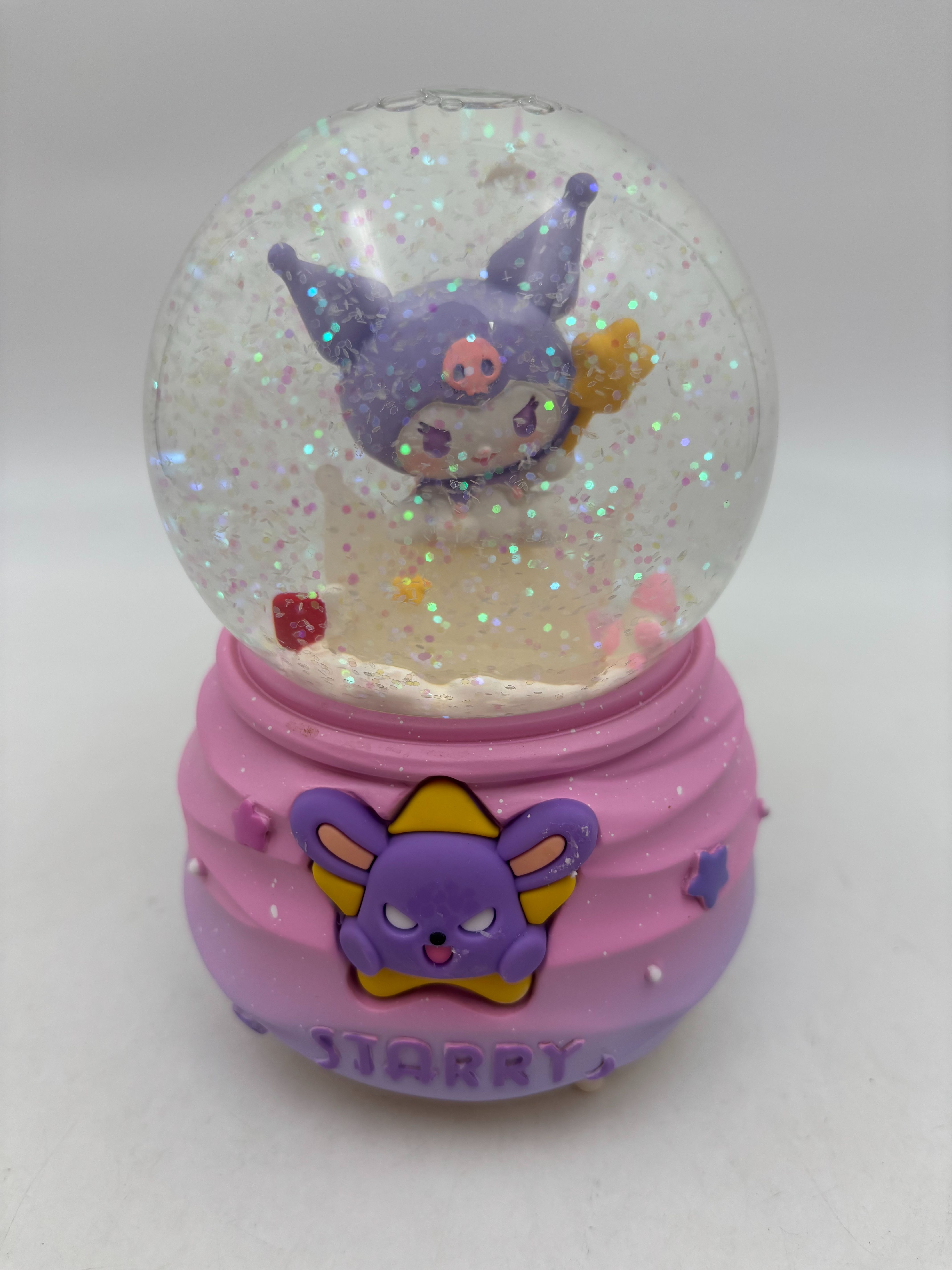 گوی پمپی بزرگ عروسک چرخان طرح کرومی ستاره به دست