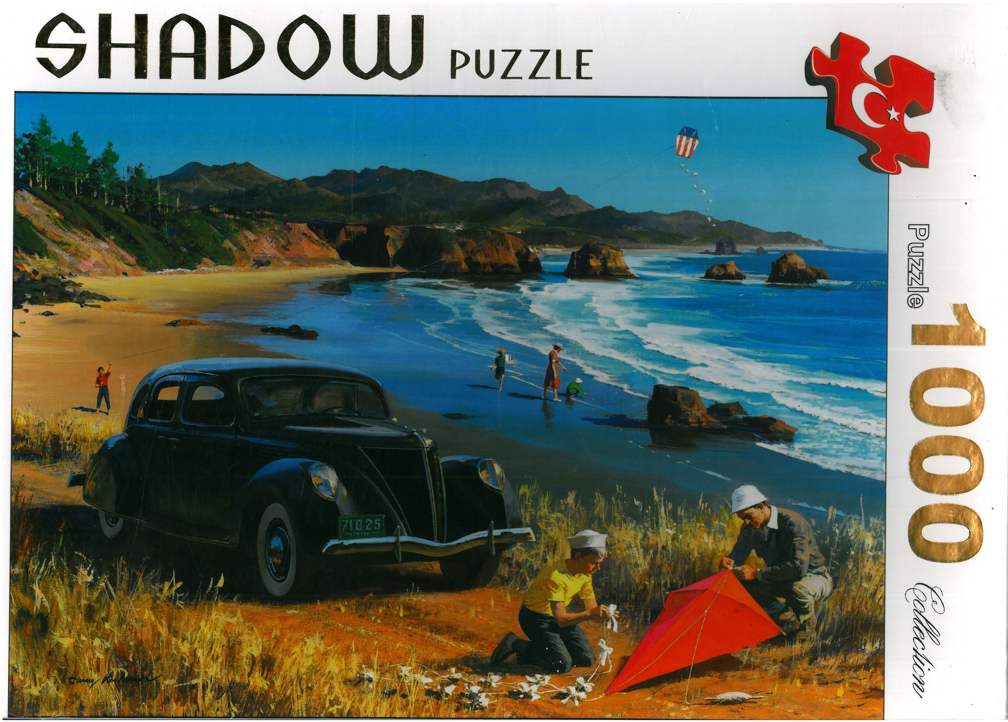 پازل شادوو 1000 قطعه طرح پرواز بادبادک ها در ساحل