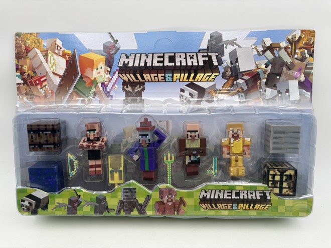 فیگور ماینکرافت روکارتی 4عددی با چهار بلوک 19538/6