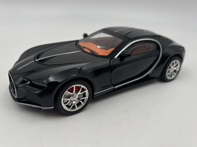 ماشین فلزی بوگاتي آتلانتیک مشکی دودزا سایز 1/24 کد CZ154AD