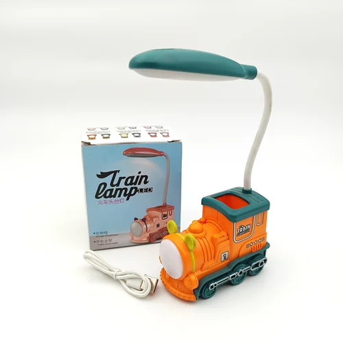 چراغ مطالعه جا قلمی دار قطار نارنجی