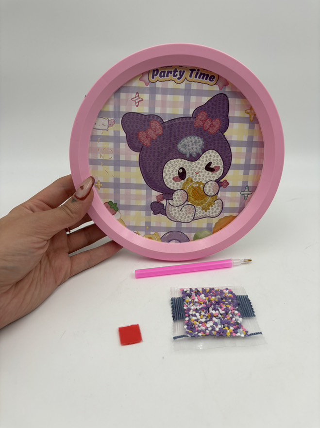 نقاشی الماسی قاب دار کرومی شکلات بدست 4344