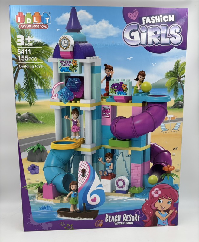 لگو قطعه درشت پارک آبی ساحلی و سرسره 5411