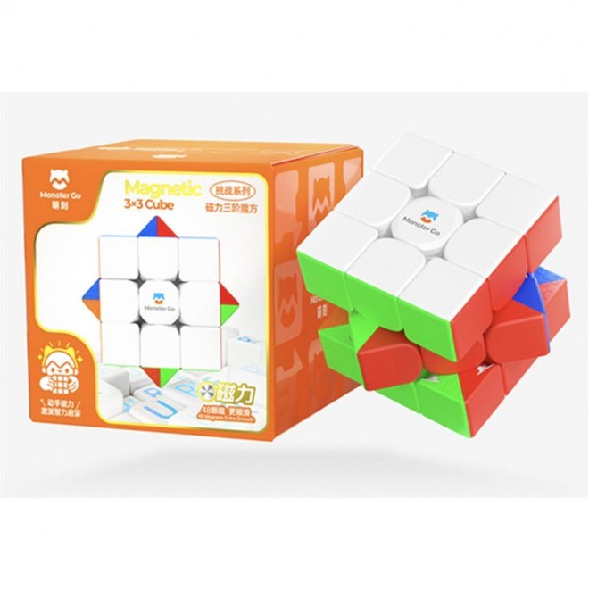 روبیک حرفه ای مگنتیک 3*3 برند گنز مدل مانسترگو ورژن3 استیکرلس