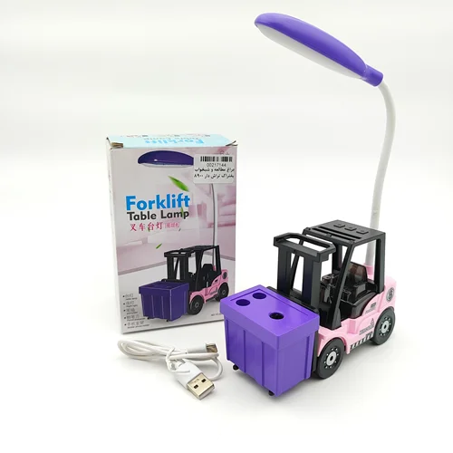 چراغ مطالعه و شبخواب لیفتراک تراش دار بدنه صورتی و تراش بنفش 8900