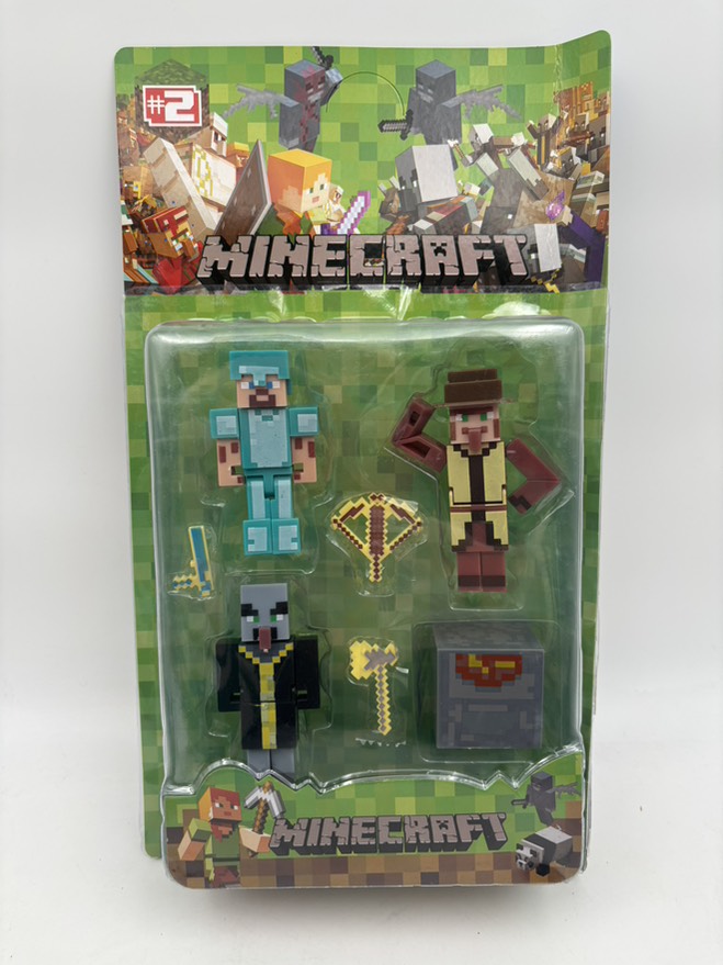 فیگور ماینکرافت روکارتی 3عددی با یک بلوک 19535/6