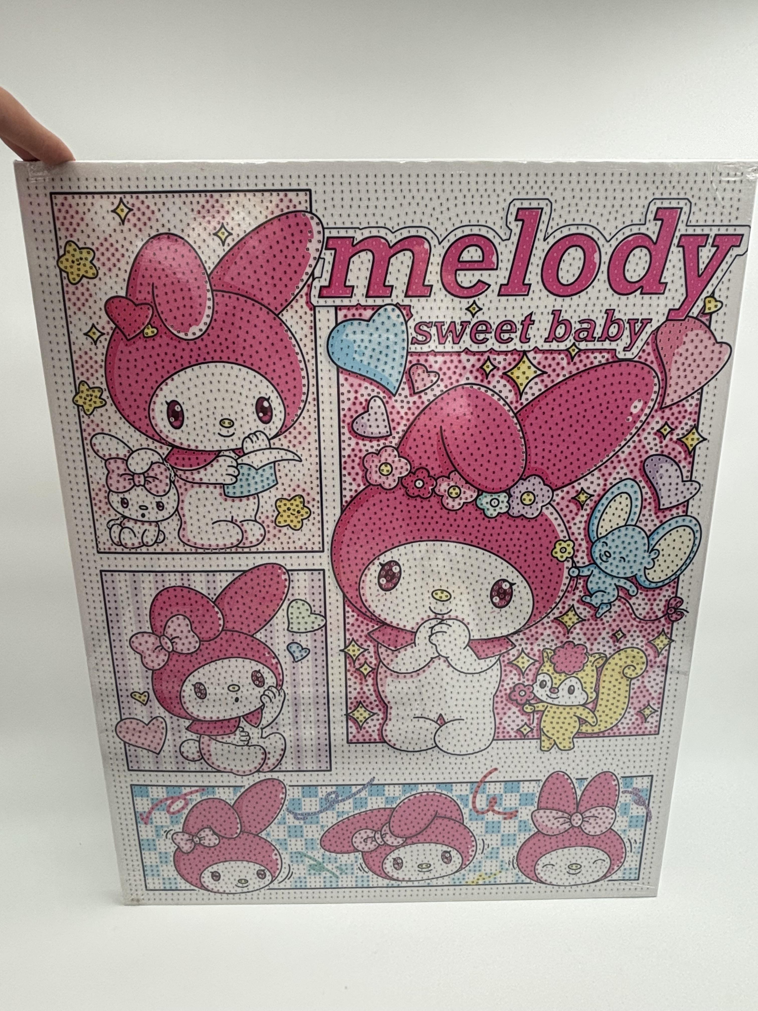 نقاشی الماسی بومی 40*50 طرح مای ملودی 6 تایی