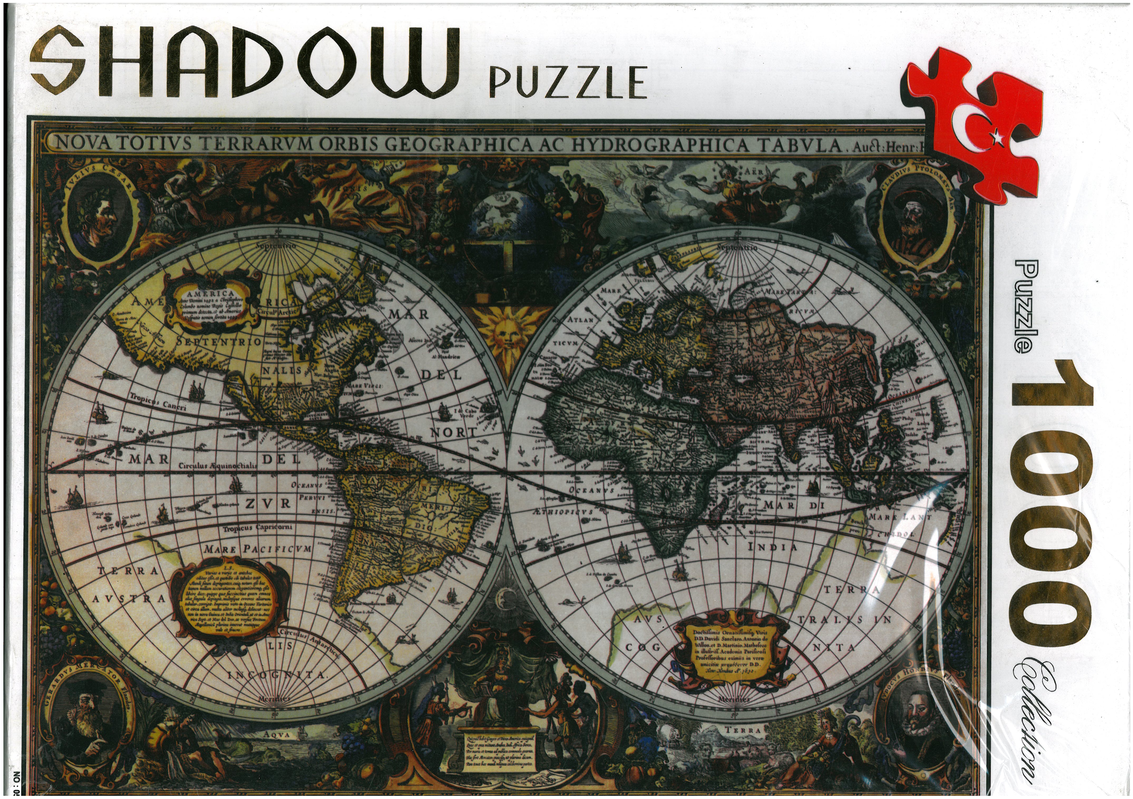 پازل شادوو 1000 قطعه طرح نقشه جهان کهن