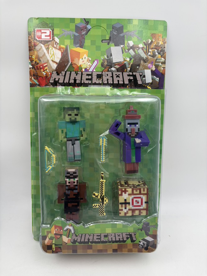 فیگور ماینکرافت روکارتی 3عددی با یک بلوک 19535/4