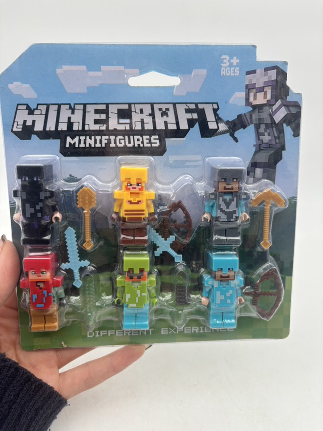 ست 6 عددی مینی فیگور لگویی ماینکرافت زره دار 22623