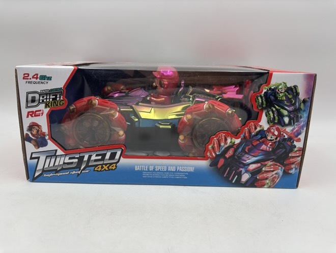 ماشین کنترلی دریفت چرخ کپسولی دودزا شخصیتی طرح ماریو 6859/2