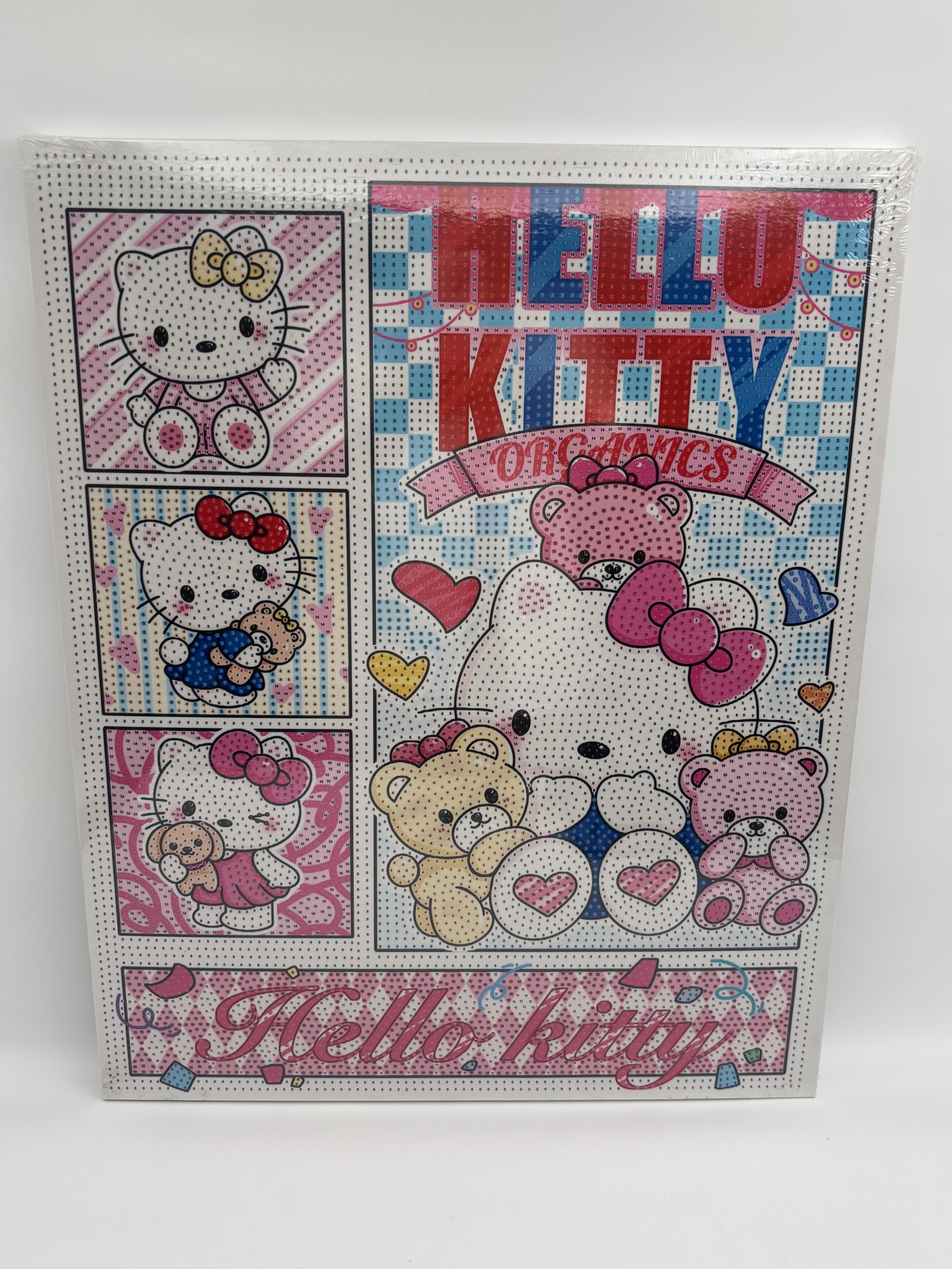 نقاشی الماسی بومی 40*50 طرح هلو کیتی