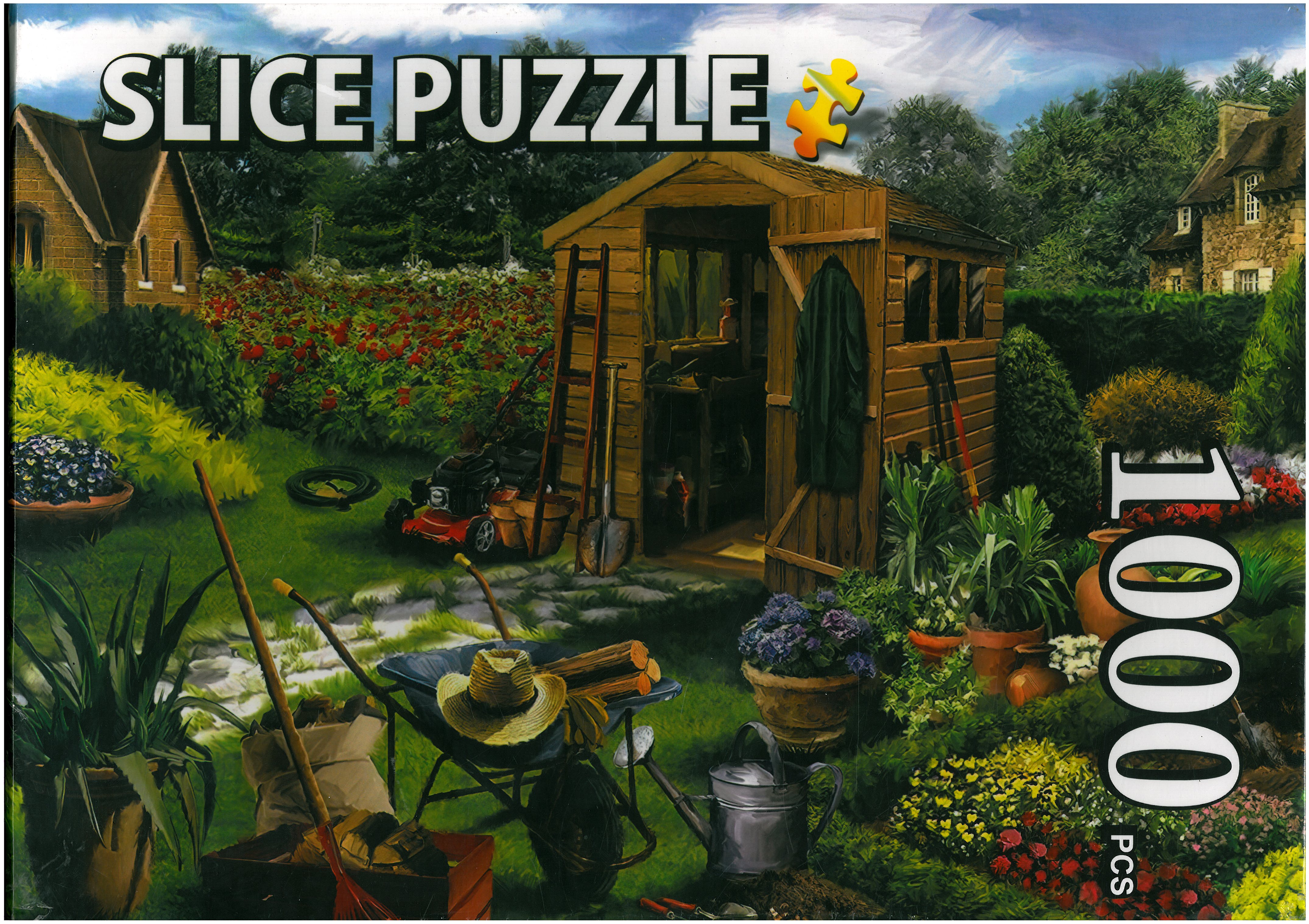 پازل اسلایس 1000 قطعه طرح باغ زیبا