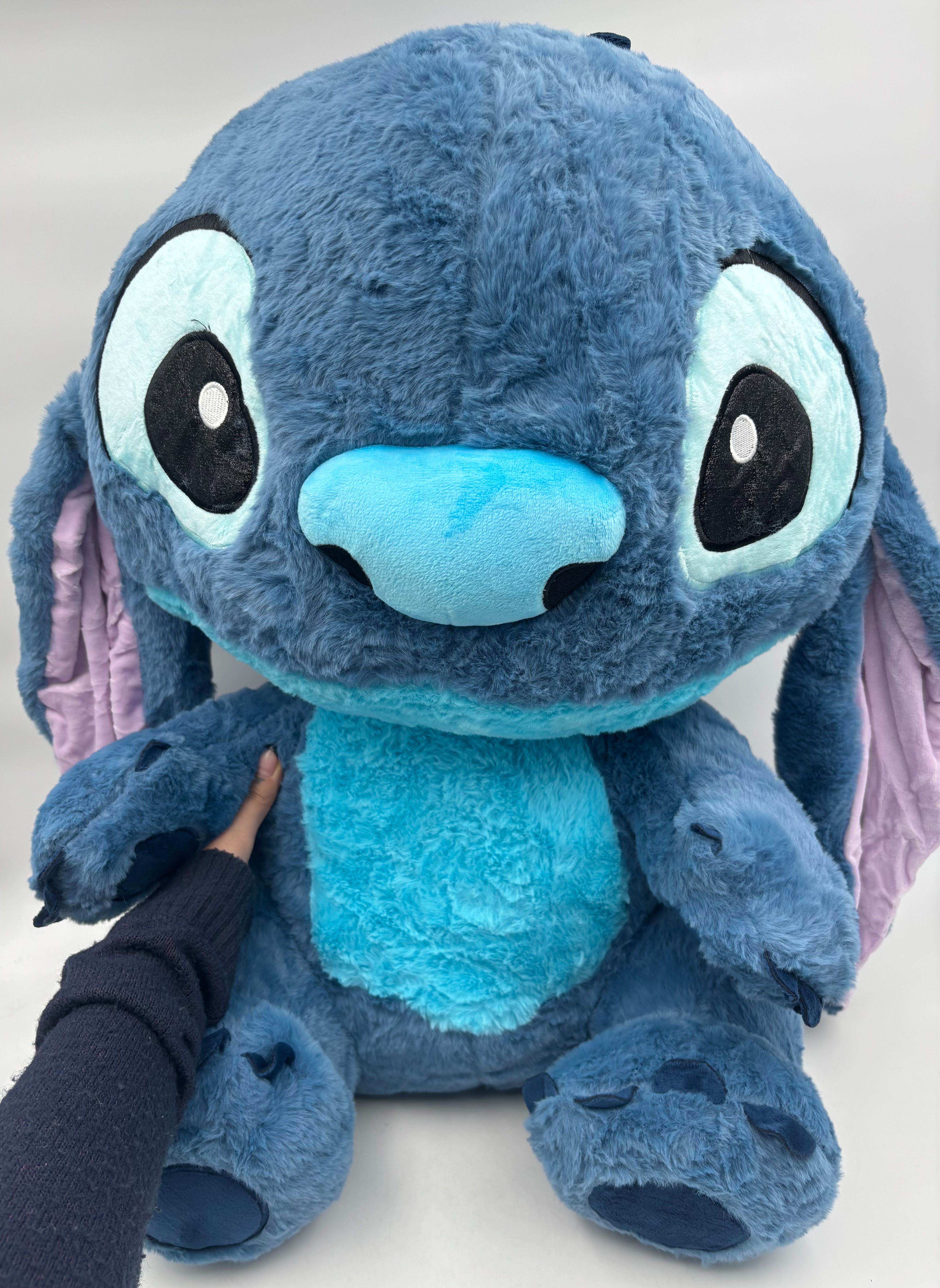 عروسک پولیشی استیچ آبی پرزی اورجینال 75 سانتی