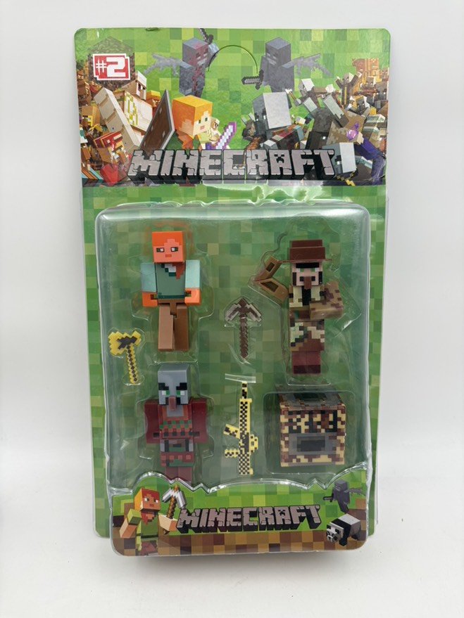 فیگور ماینکرافت روکارتی 3عددی با یک بلوک 19535/3