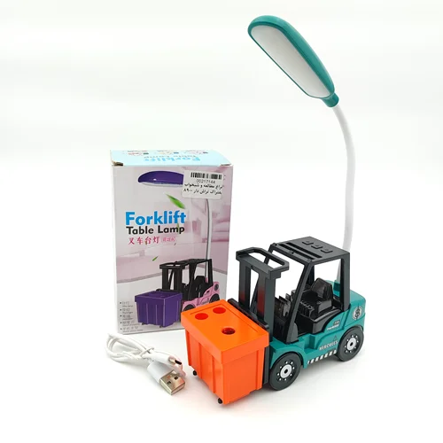 چراغ مطالعه و شبخواب لیفتراک تراش دار بدنه سبز و تراش نارنجی 8900