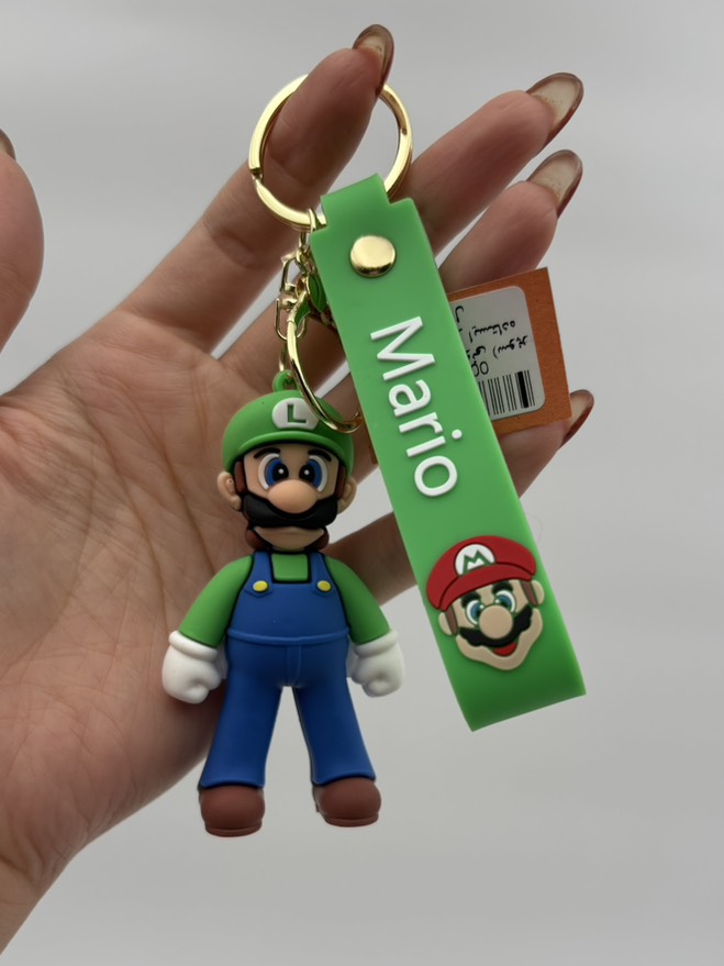 جاکلیدی سیلیکونی (سوپر ماریو) کلاه سبز ایستاده اورجینال