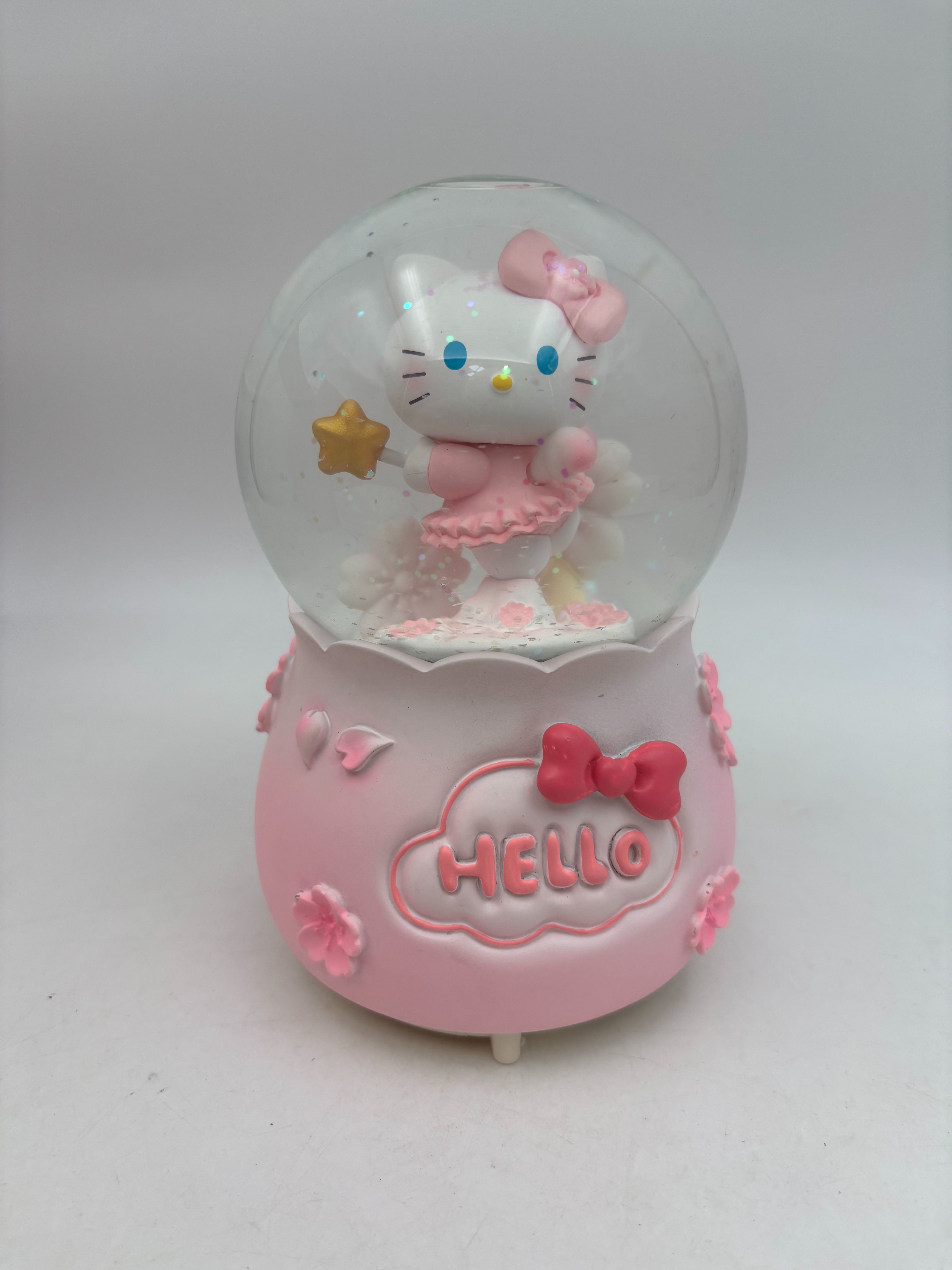 گوی پمپی بزرگ عروسک چرخان طرح هلو کیتی فرشته بالدار 2406