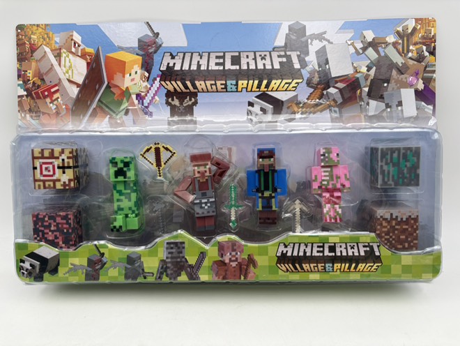 فیگور ماینکرافت روکارتی 4عددی با چهار بلوک 19538/2