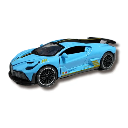 ماشین فلزی بوگاتی شیرون آبی س 1/28 کد 3241