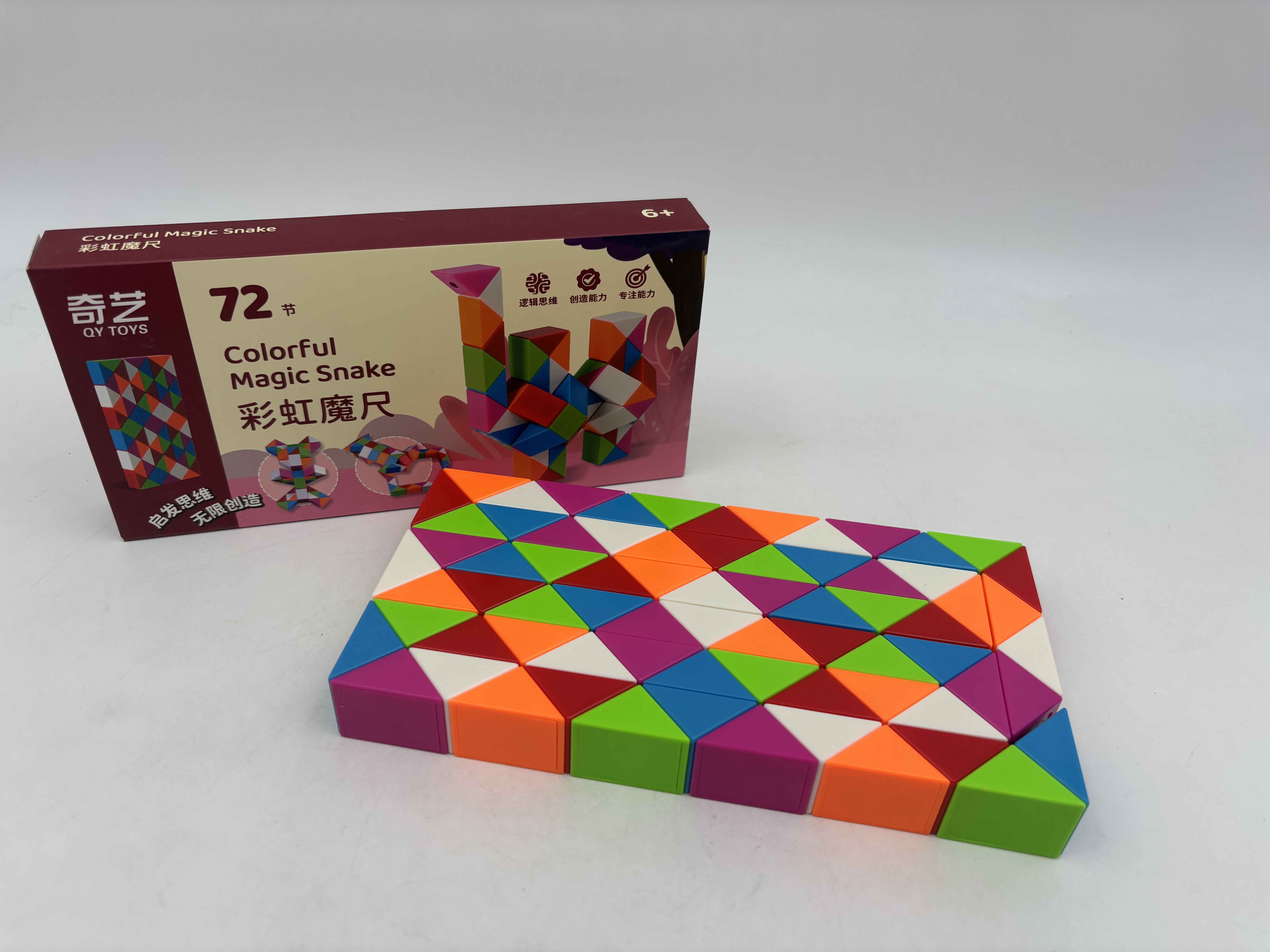 روبیک ماری 72 قطعه کای وای طرح کلاسیک تم رنگارنگ