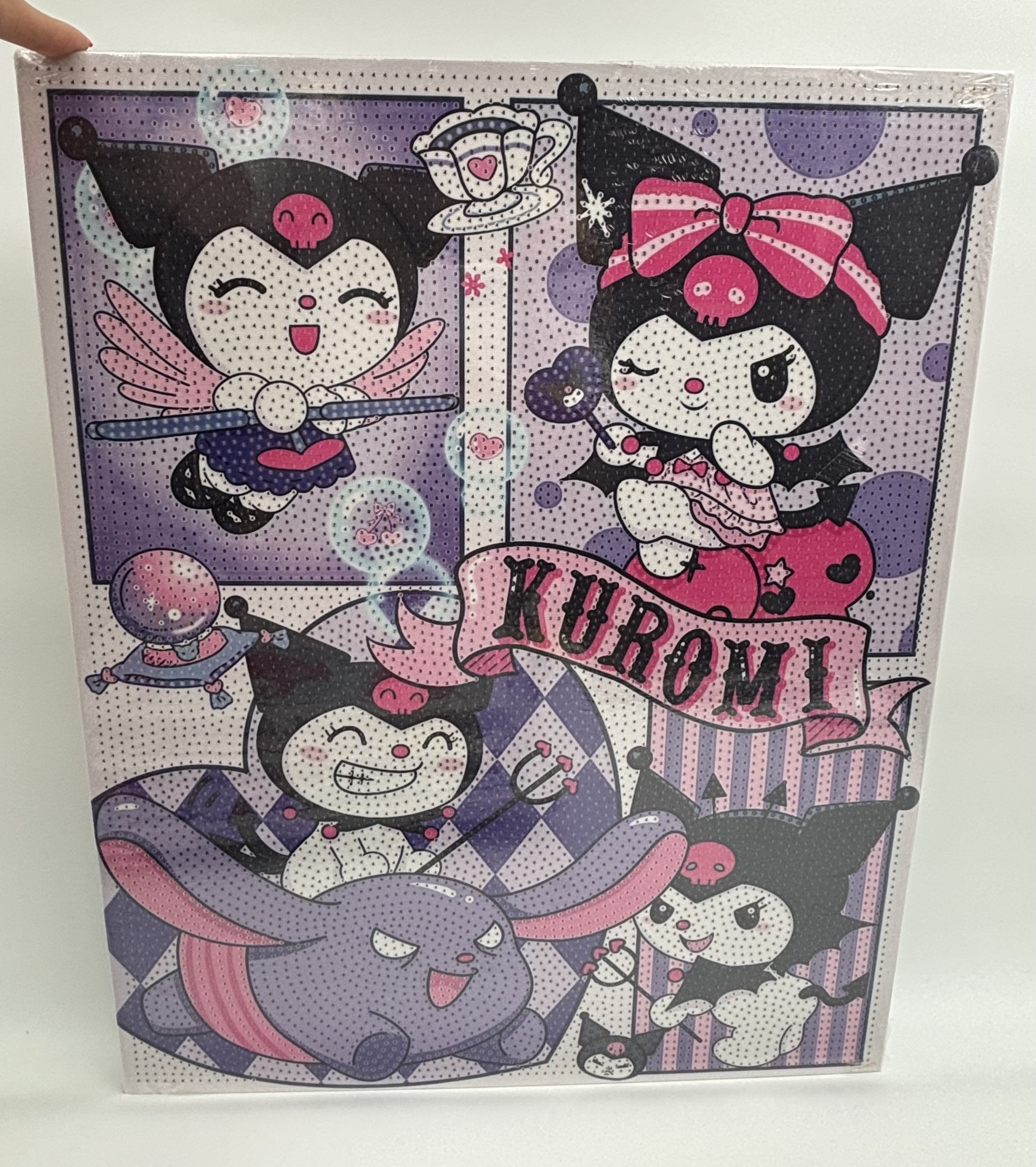 نقاشی الماسی بومی 40*50 طرح کرومی 5 تایی فرشته وشیطان