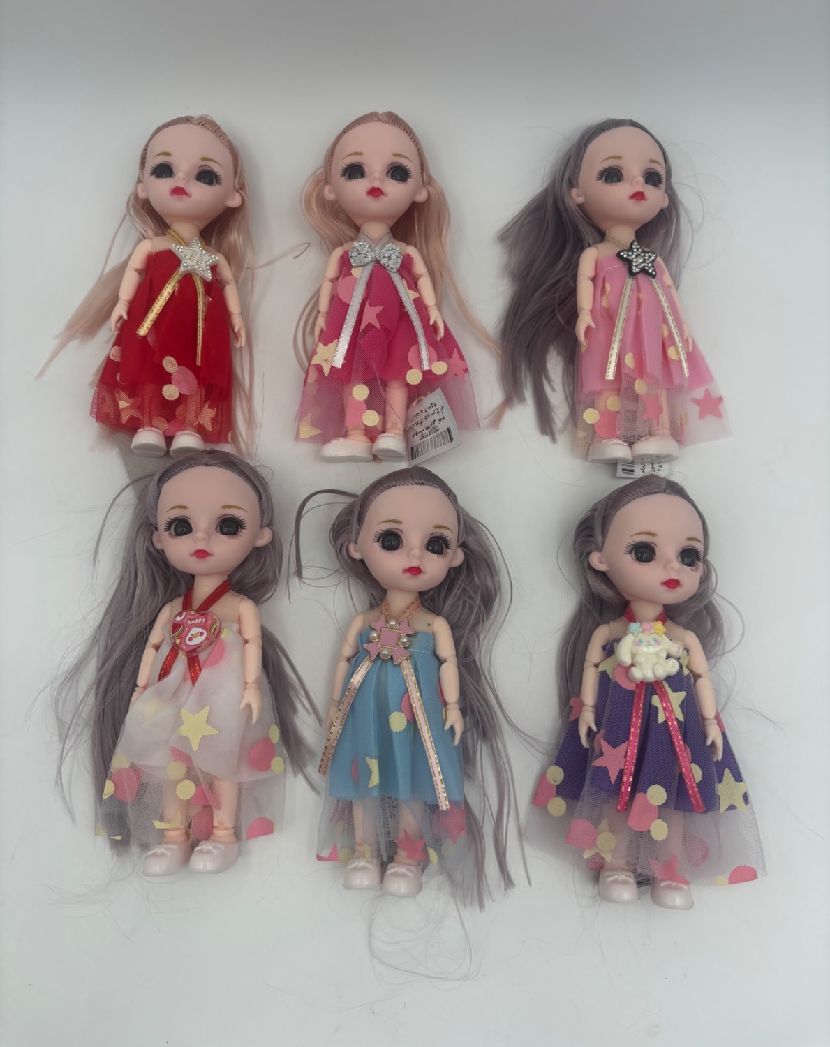 عروسک بچه باربی تمام مفصل 16سانت کد 2570