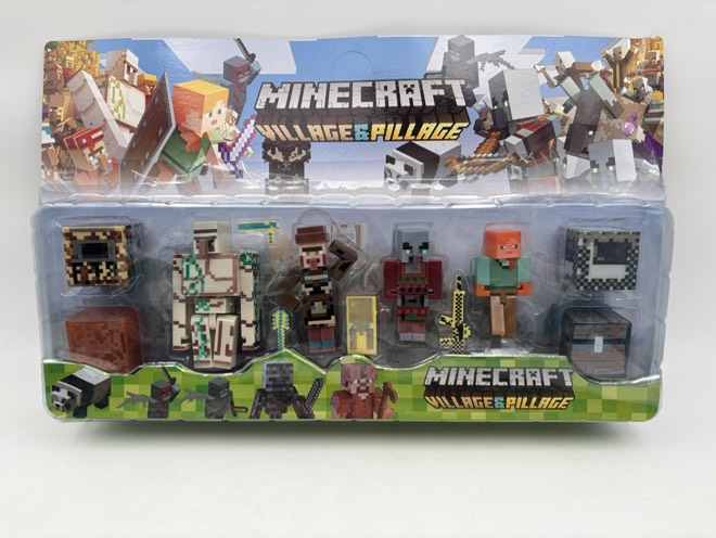 فیگور ماینکرافت روکارتی 4عددی با چهار بلوک 19538/4