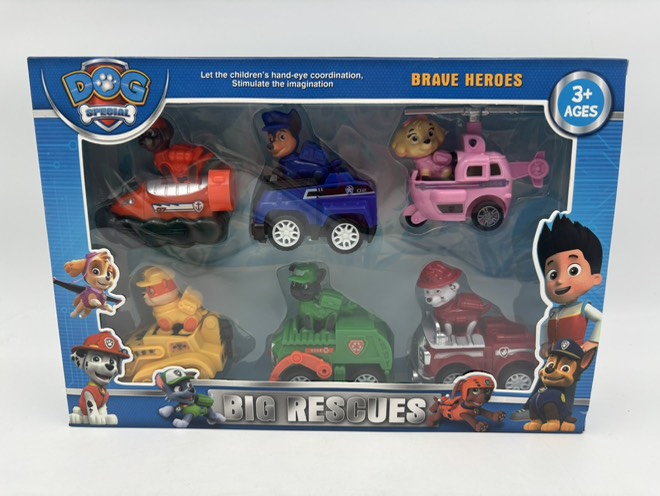 ست فیگور سگ نگهبان بدن کامل با ماشین 6 عددی کد 226