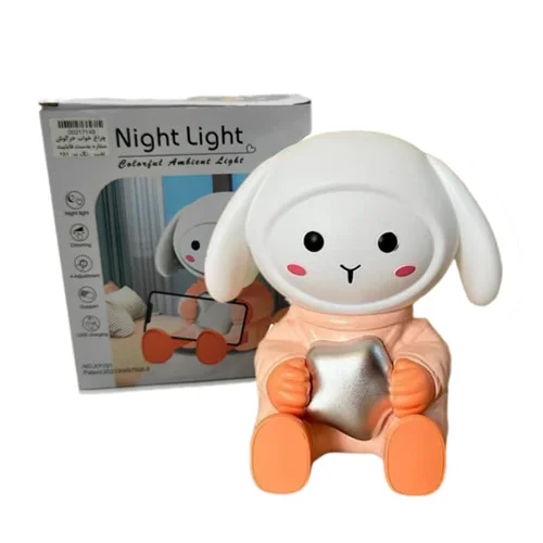 چراغ خواب خرگوش ستاره بدست صورتی قابلیت تغییر رنگ نور 151