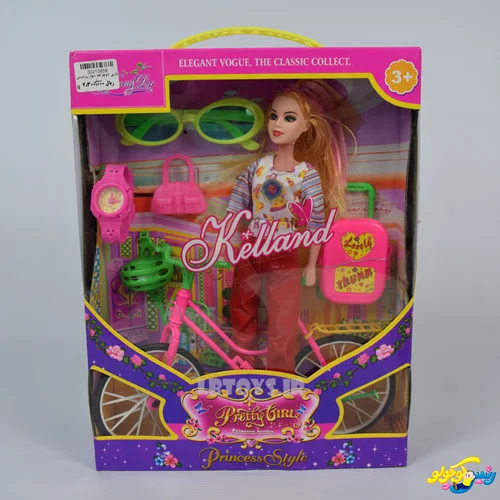 عروسک باربی دوچرخه سوار پرنسس سیلی