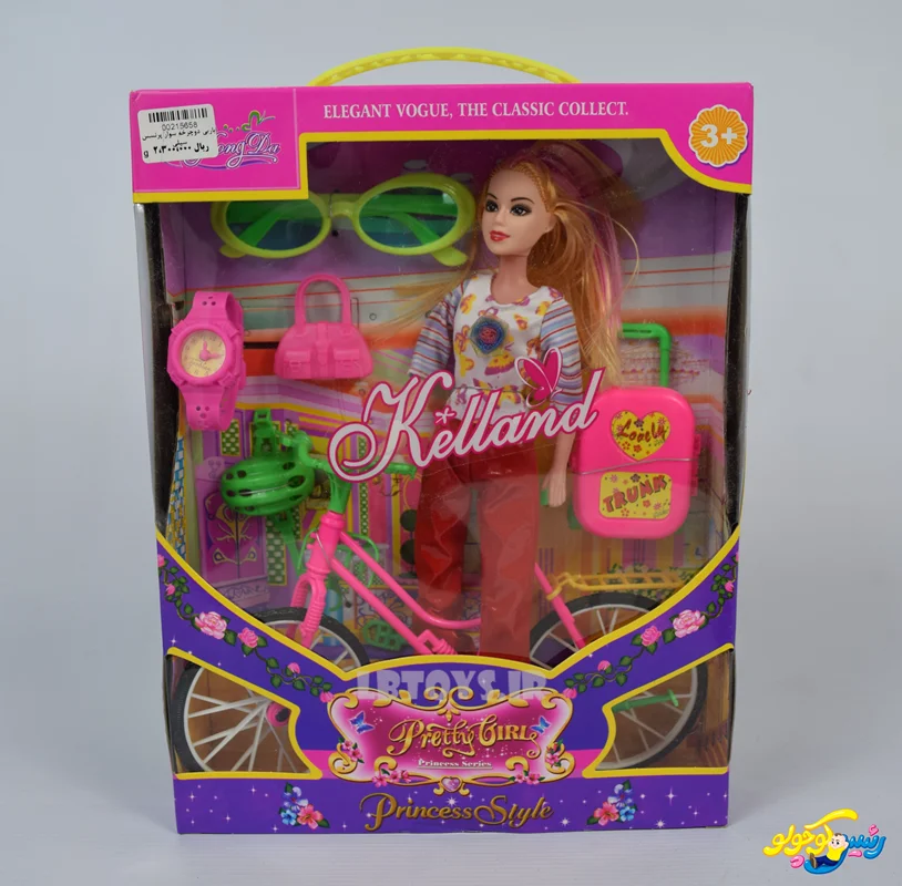 عروسک باربی دوچرخه سوار پرنسس سیلی