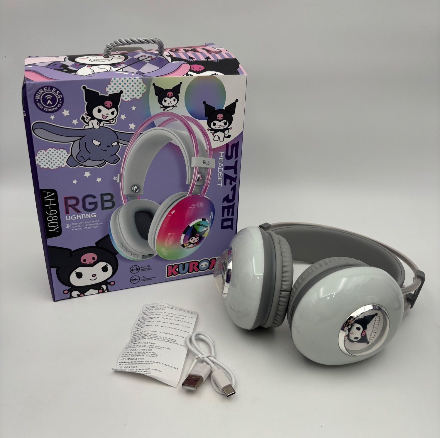 هدفون کرومی RGB کد 980