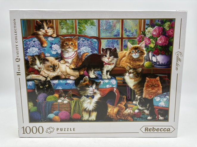 پازل ربکا 1000 قطعه طرح خانواده گربه ها
