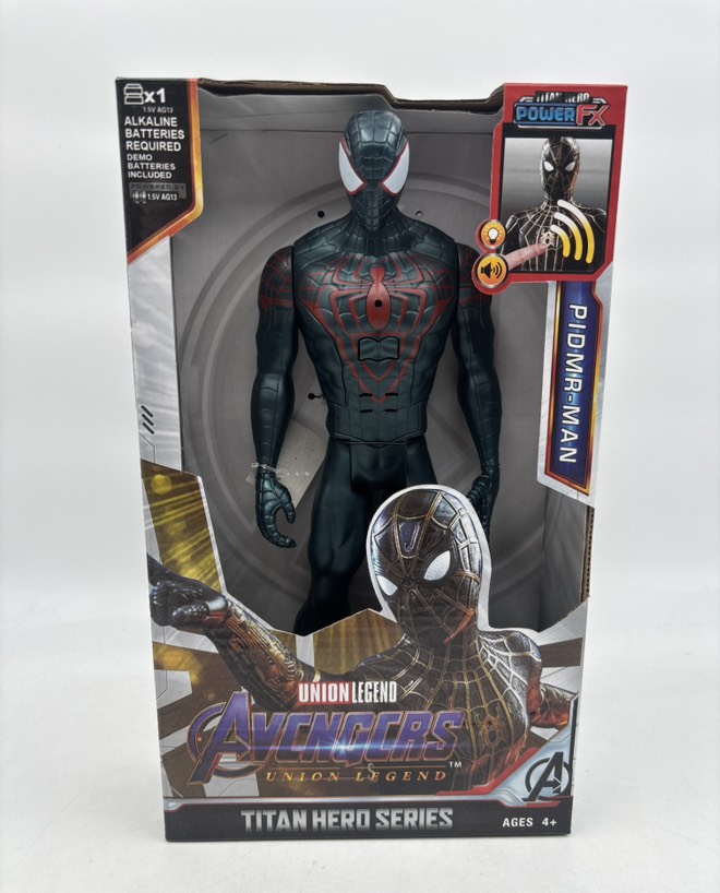 فیگور مرد عنکبوتی با لباس مشکی و آرم قرمز 30سانتی 402/7/2