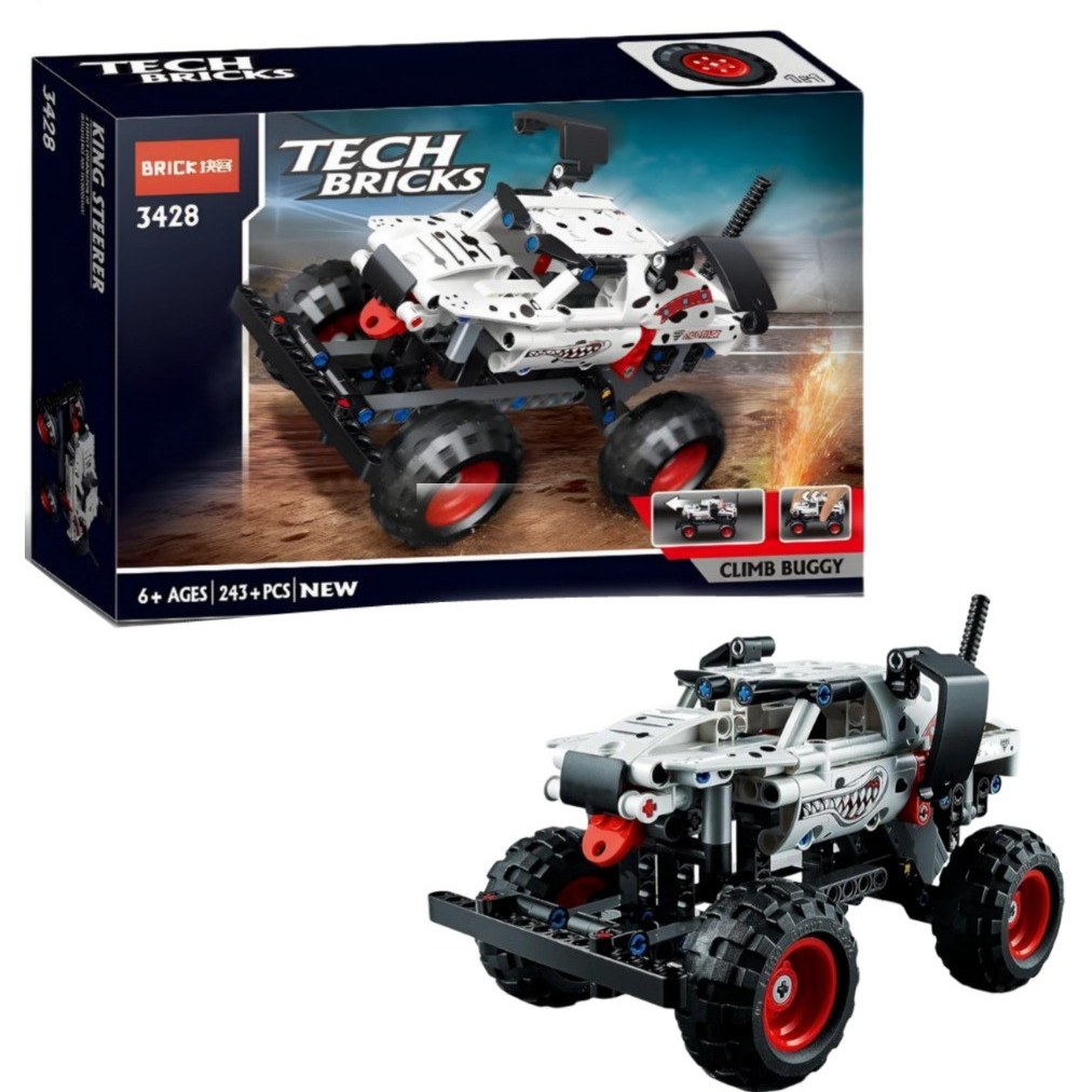 لگو ماشین عقبکش طرح صخره نورد آفرود کد 3428