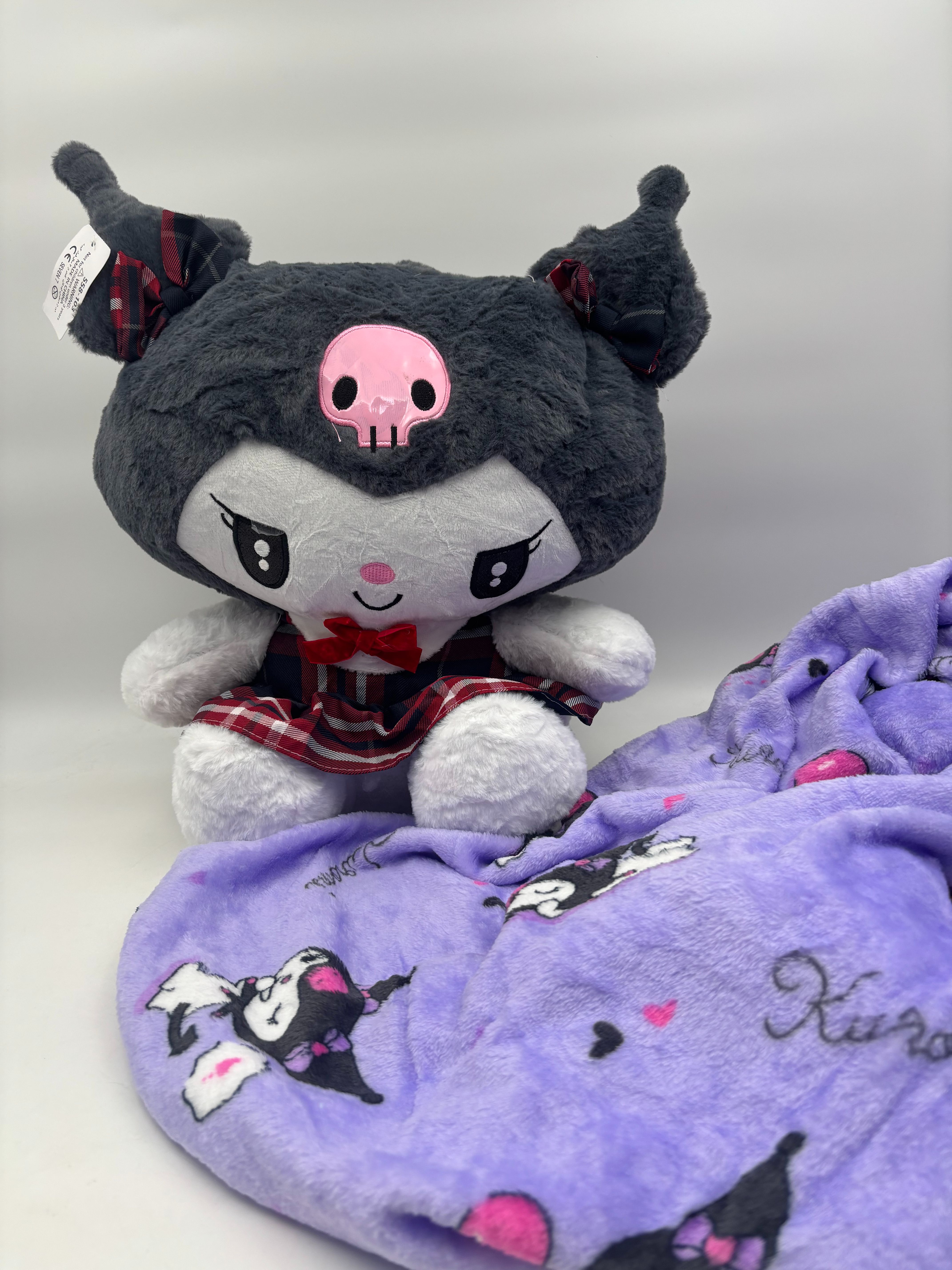 عروسک کرومی سویسی پتو طرحدار 45سانتی