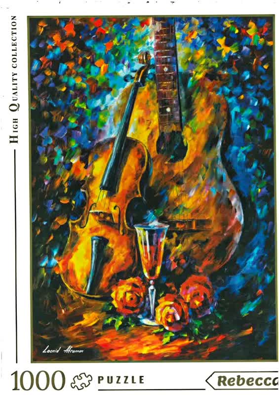 پازل ربکا 1000 قطعه طرح گیتار و ويولون