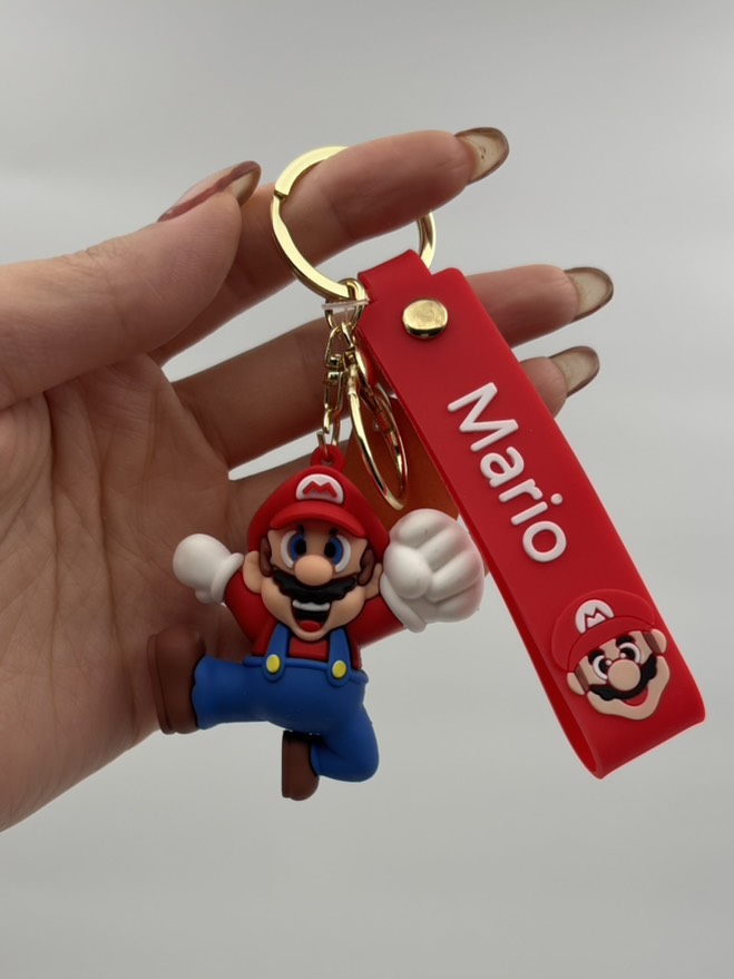 جاکلیدی سیلیکونی (سوپر ماریو) کلاه قرمز خوشحال پریده اورجینال