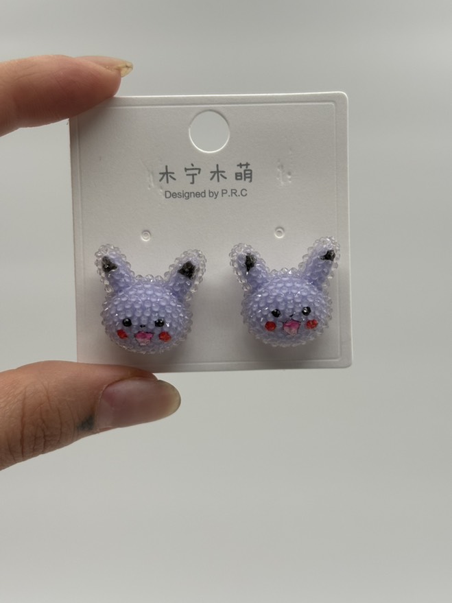 گوشواره فانتزی پیکاچو کریستالی یاسی کد 2205