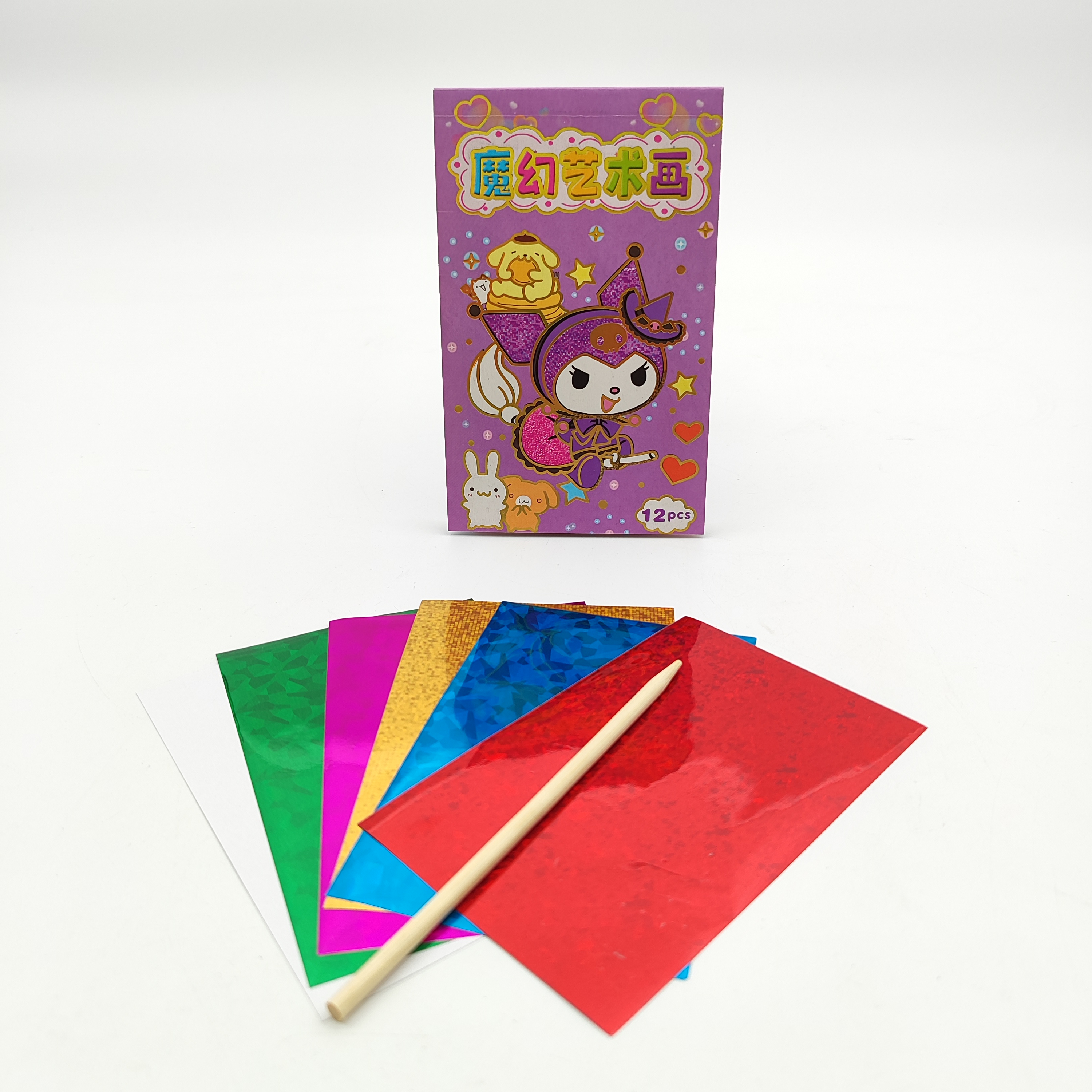 دفترچه نقاشی جادویی (رنگ با ورقهای رنگی) کرومی جادوگر