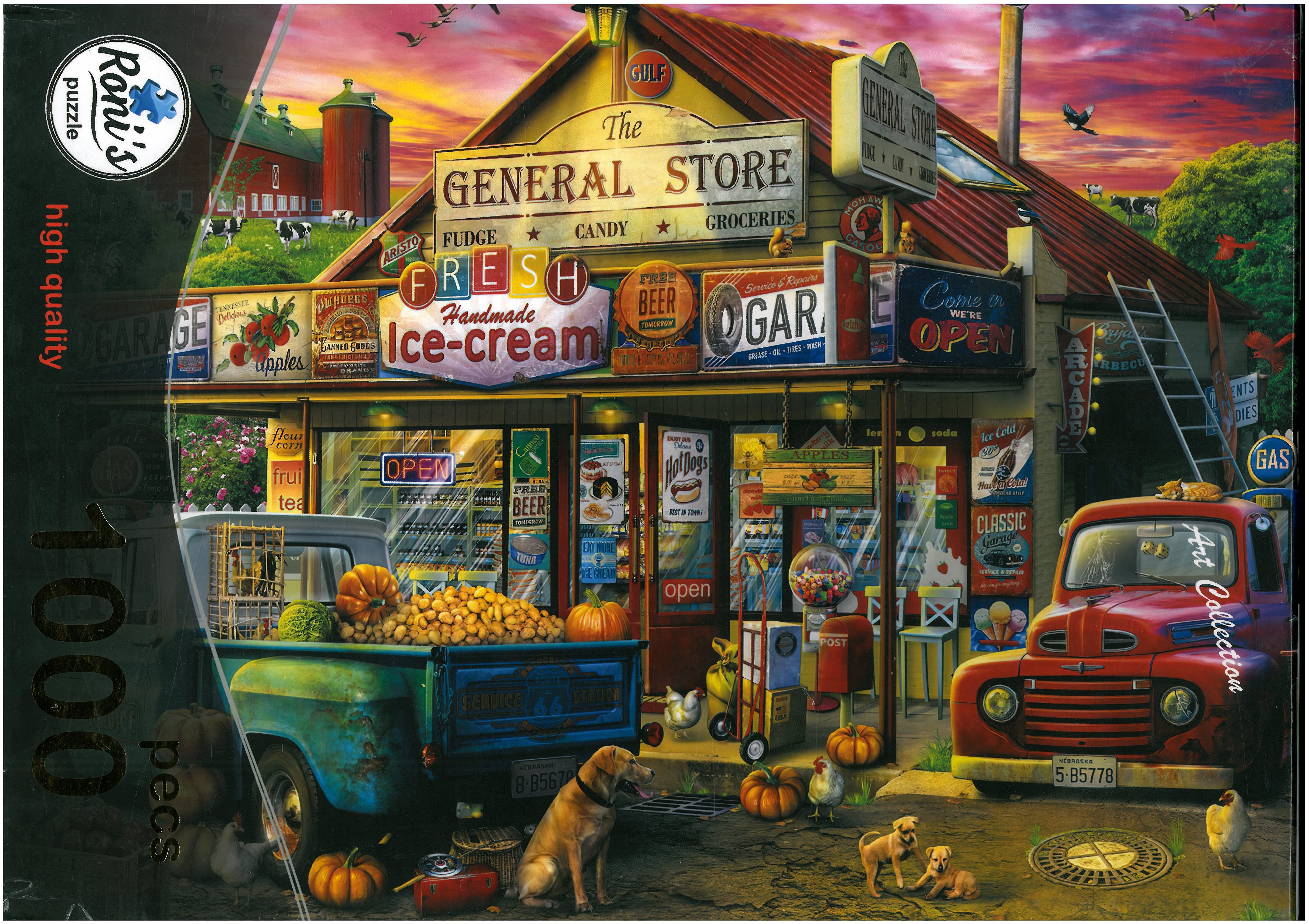 پازل رونيز 1000 قطعه طرح جنرال استور