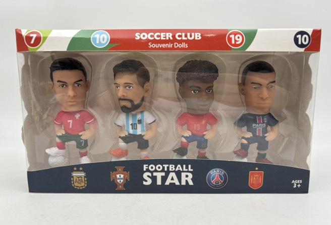 ست فیگور فوتبالی (رونالدو و مسی و امباپه و یامال) 004