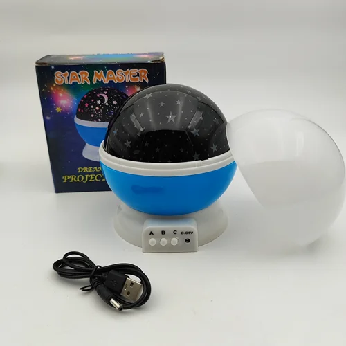 چراغ خواب کروی کهکشانی ماه وستاره آبی