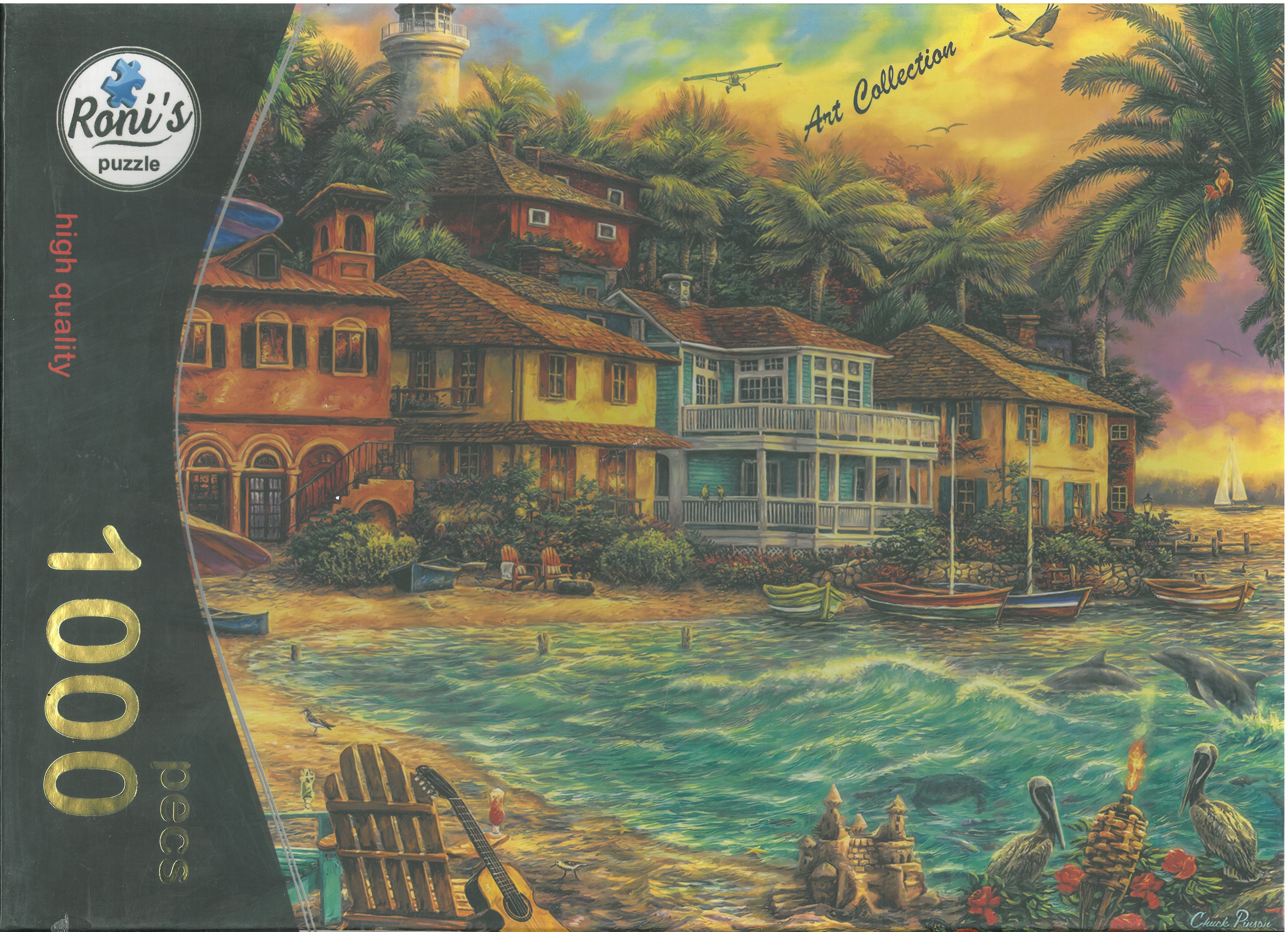 پازل رونيز 1000 قطعه طرح زمانی در جزیره چاک پینسون