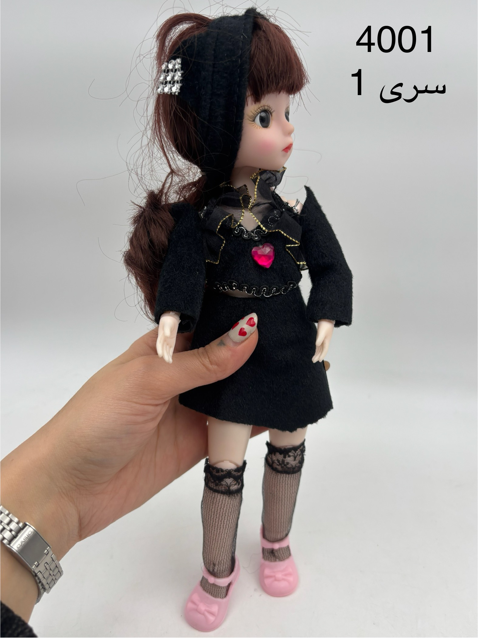 عروسک باربی تمام مفصل رویایی 30 سانتی اورجینال 4001